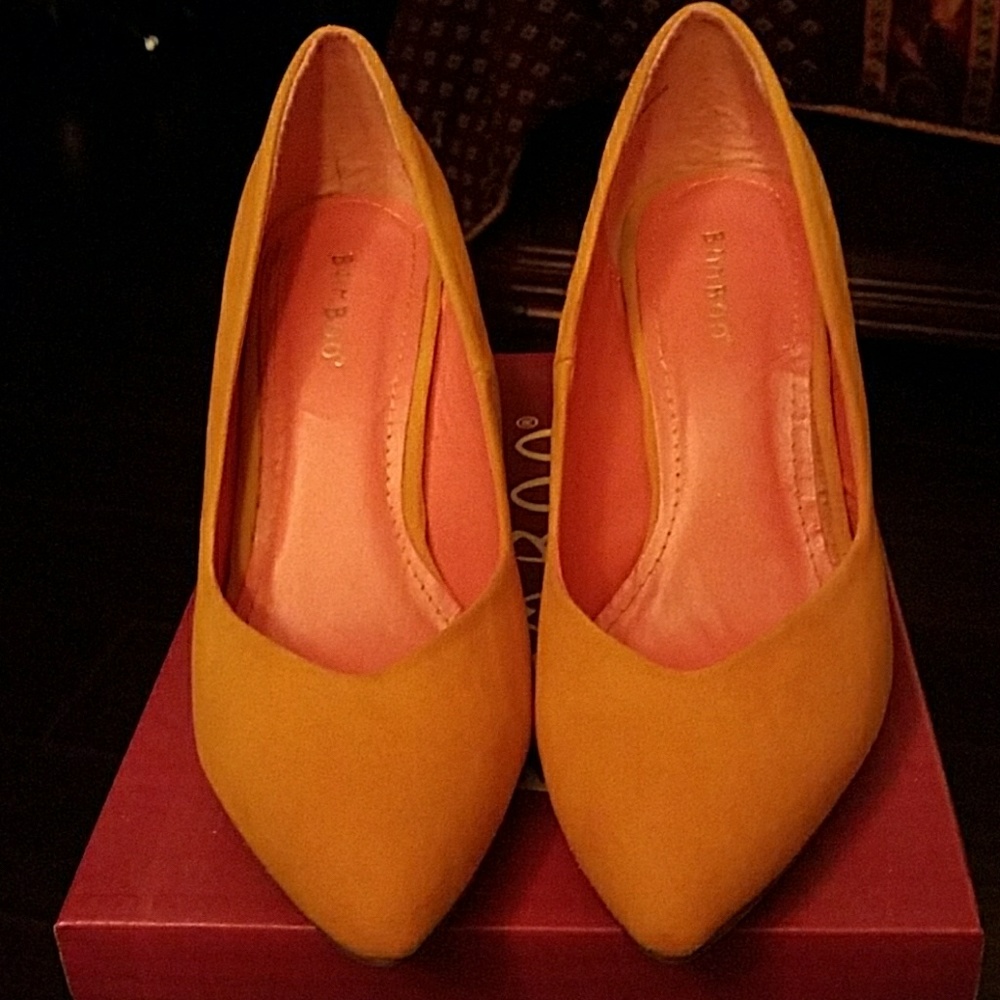 Mustard suede